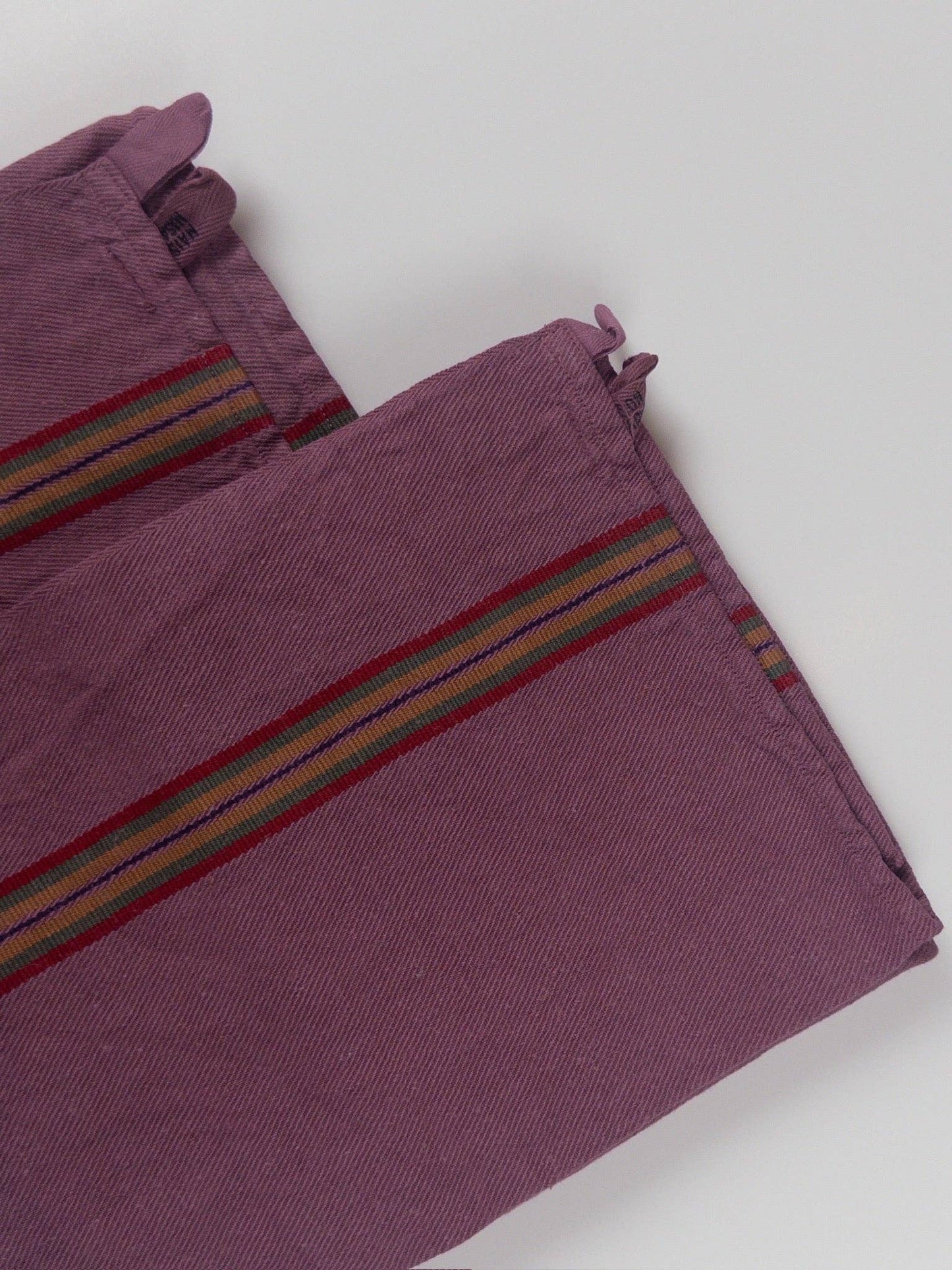 vintage antique striped tea towel