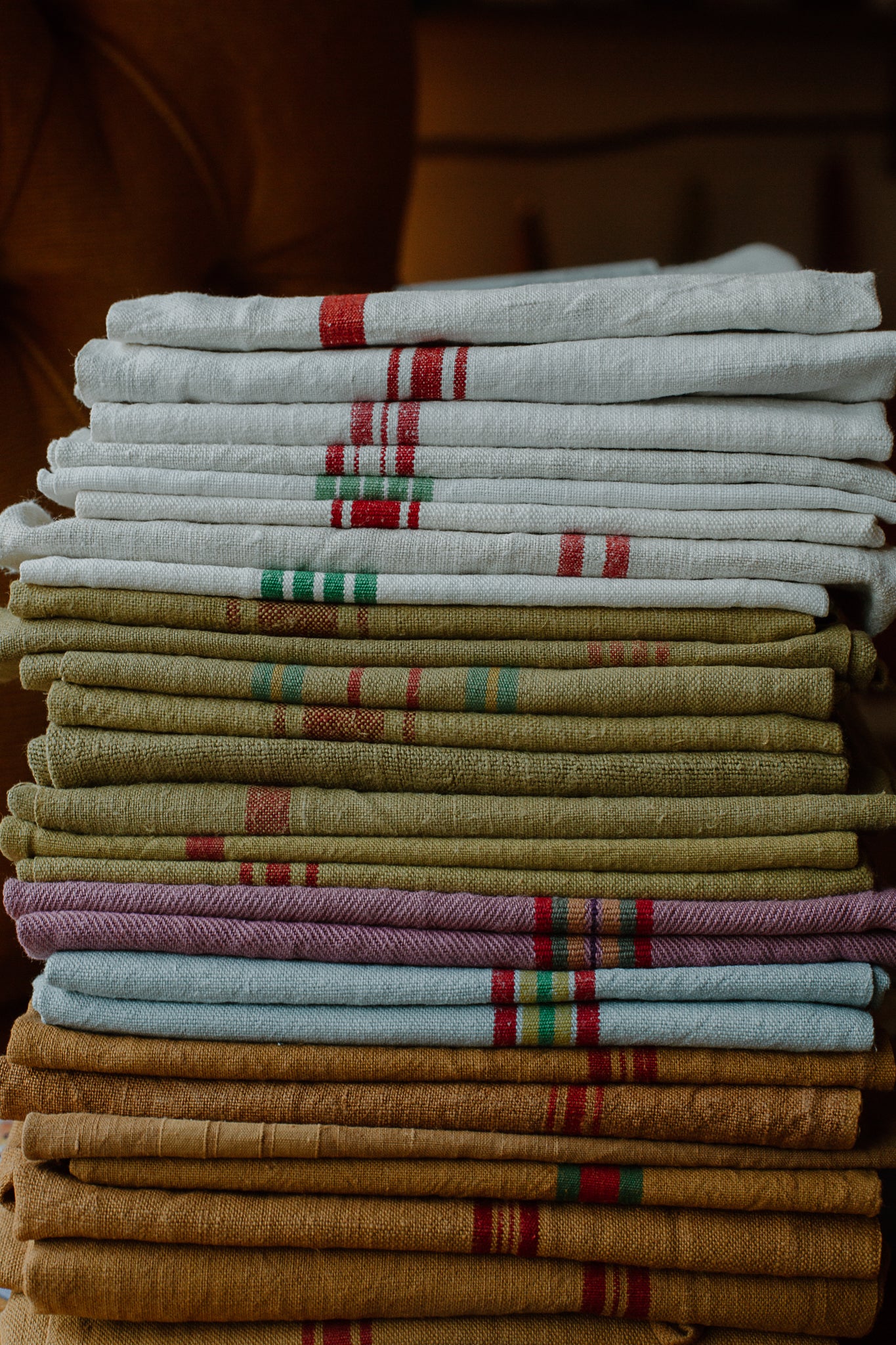 antique french tea towel