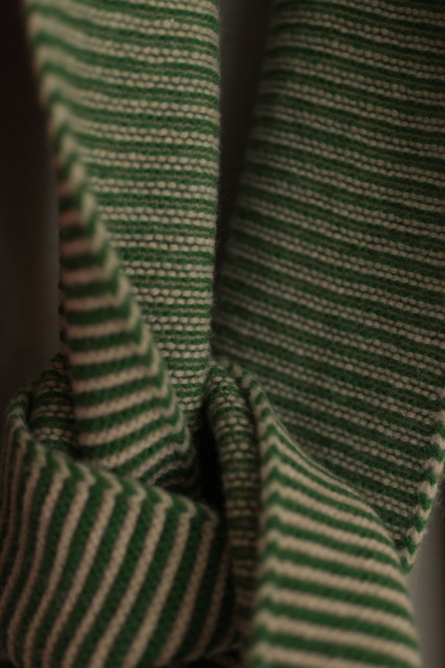 large garter stitch scarf