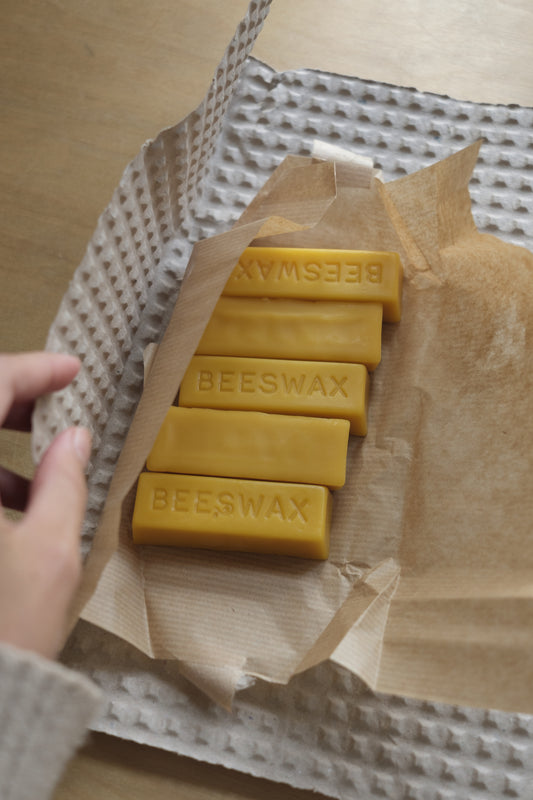 pure raw beeswax block 32g