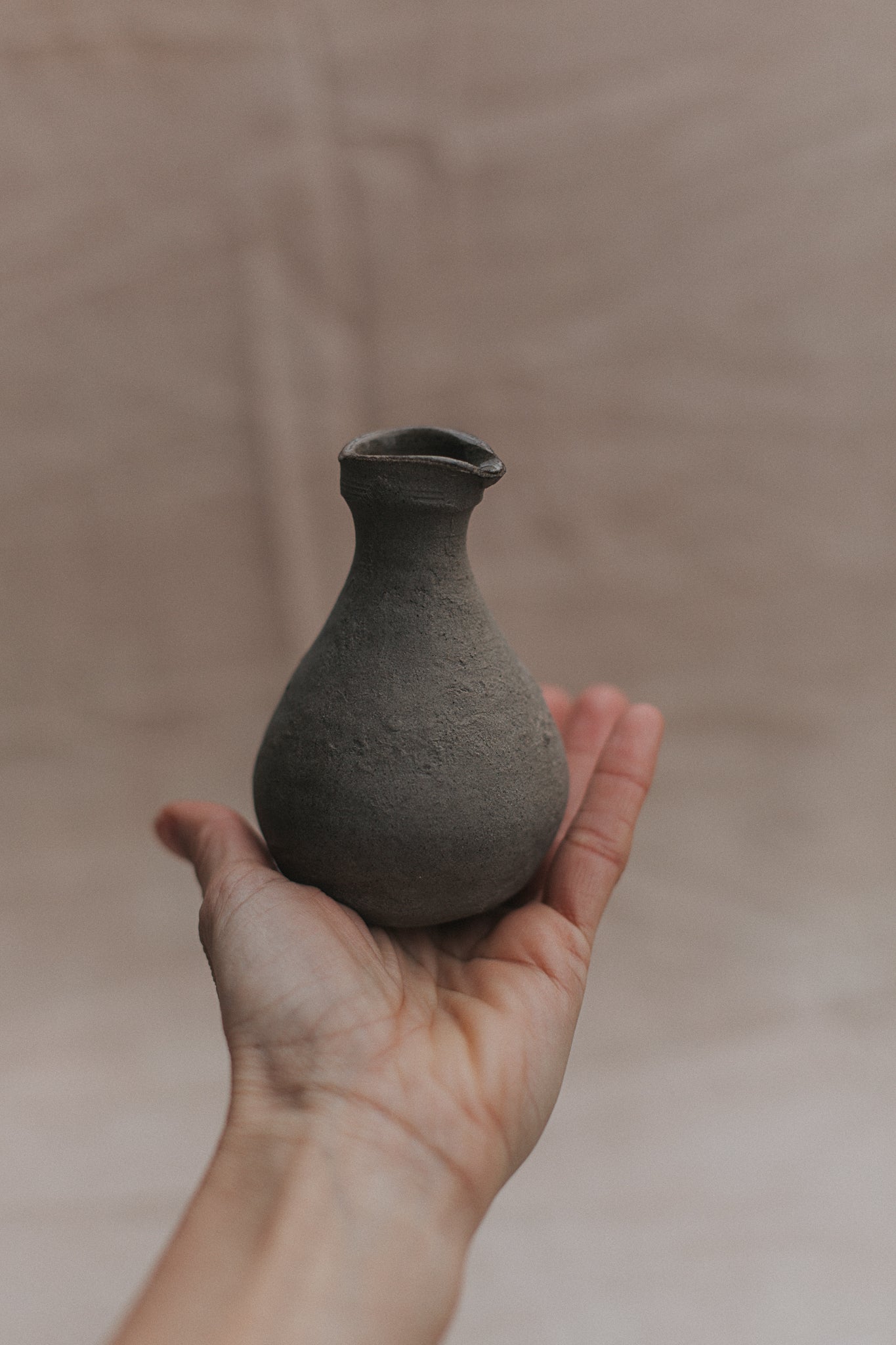 shoyu ceramic pourer by linda bredenbekk