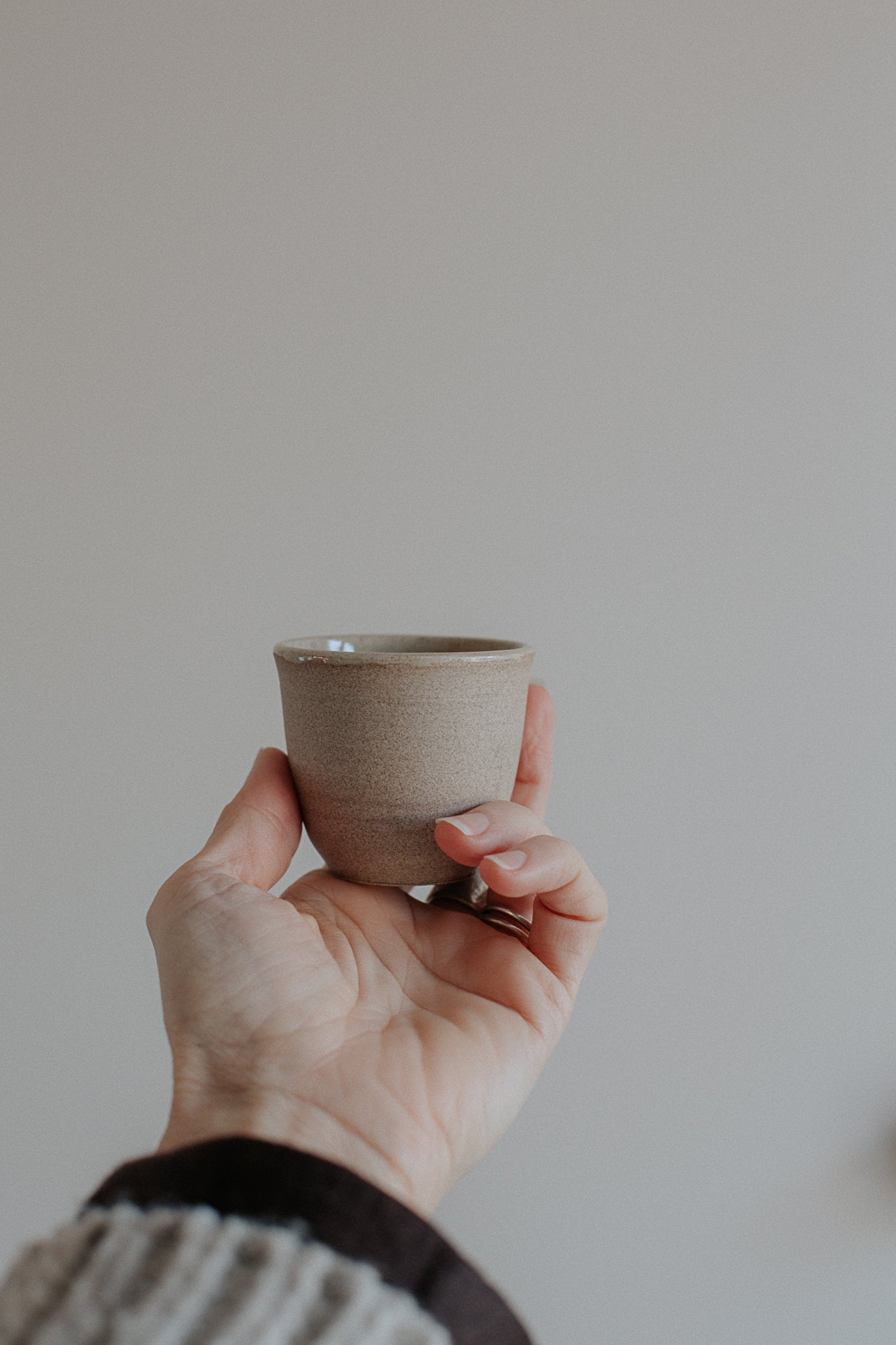 60 ml warm sand mini cup by linda bredenbekk
