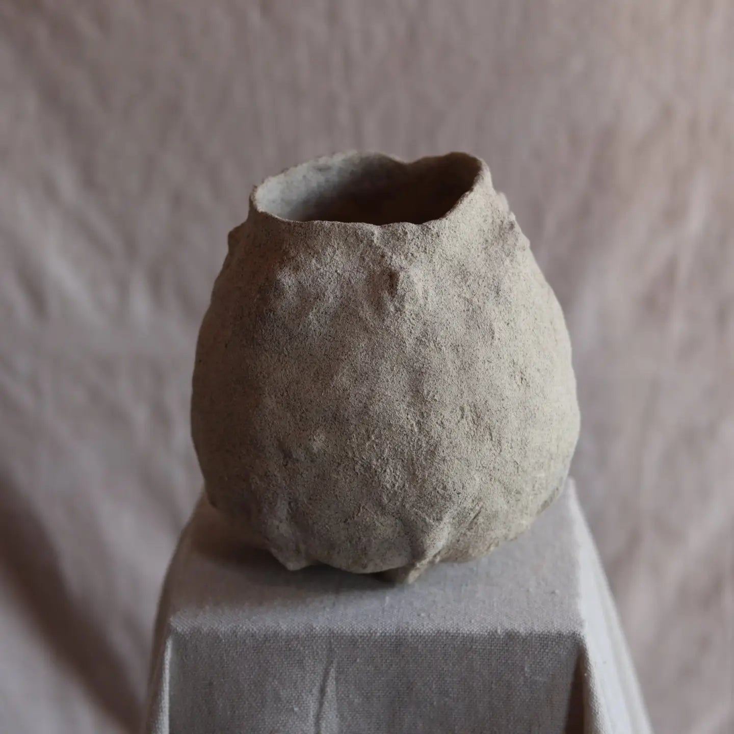 7 inch gathered earth vessel no.1