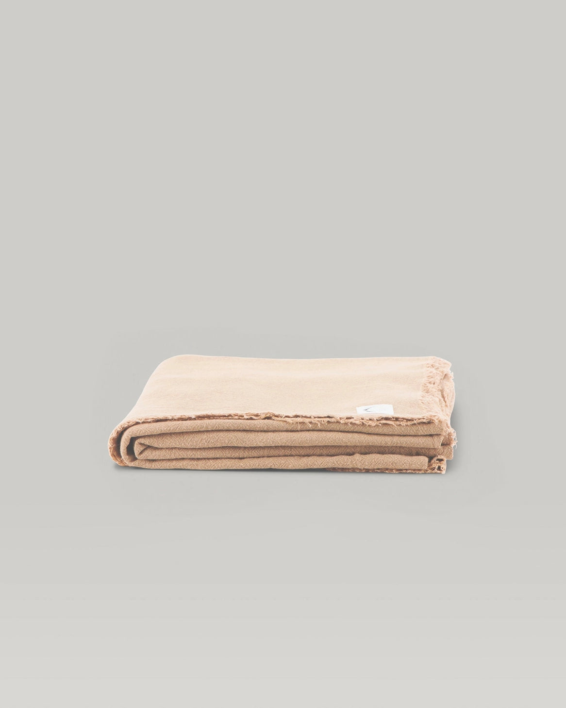 french raw linen throw/tablecloth/curtain - 140x250cm - sand