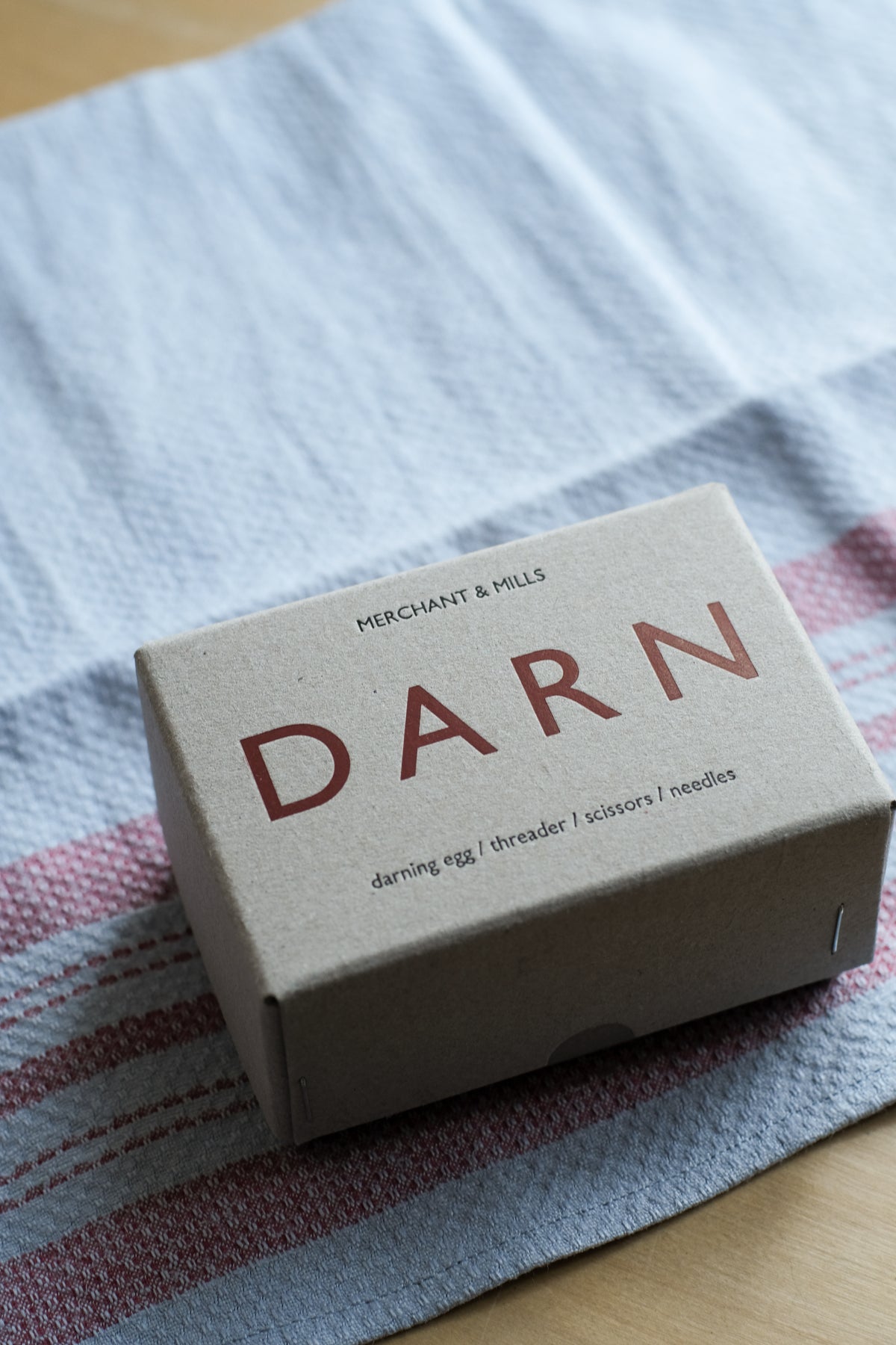 essential darning kit in handsome box