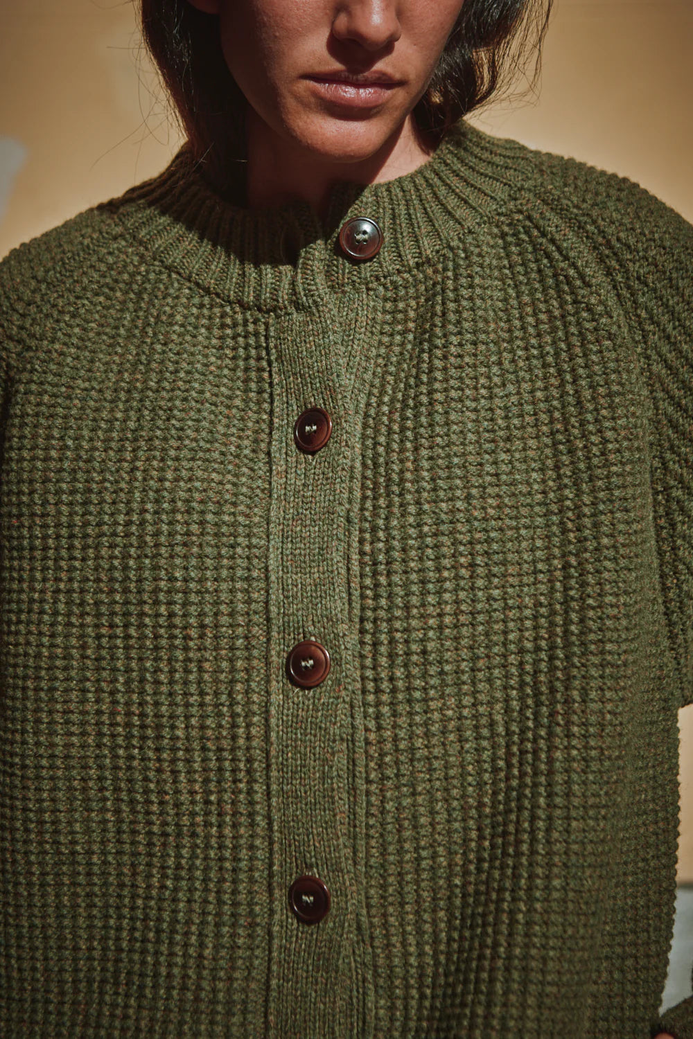 pre-order: agathe long knit jacket in merino wool
