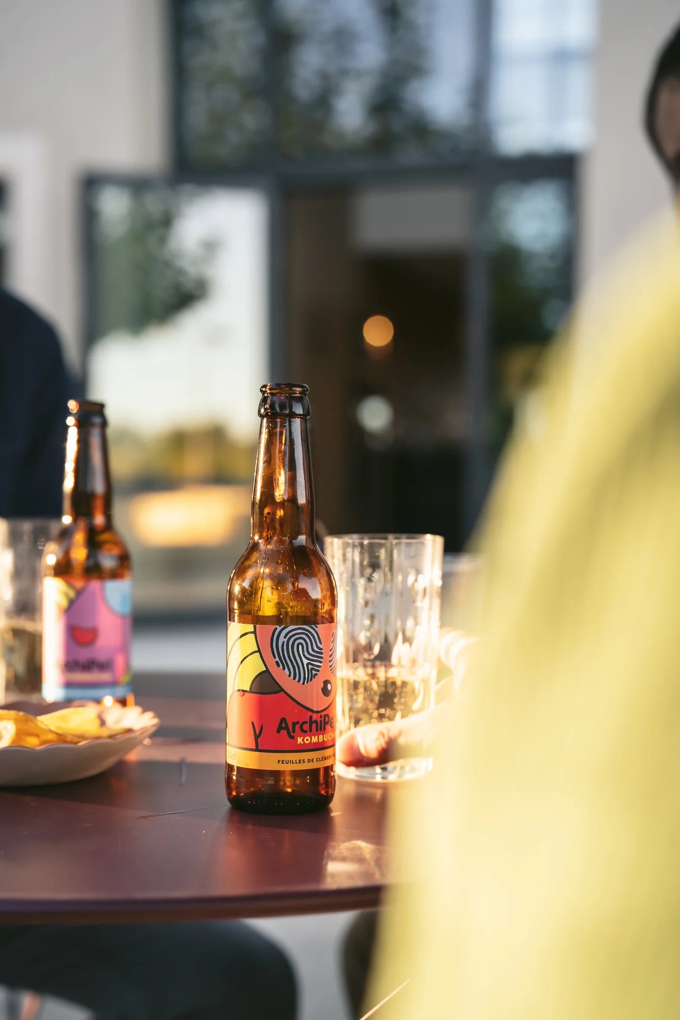 organic kombucha - clementine leaves