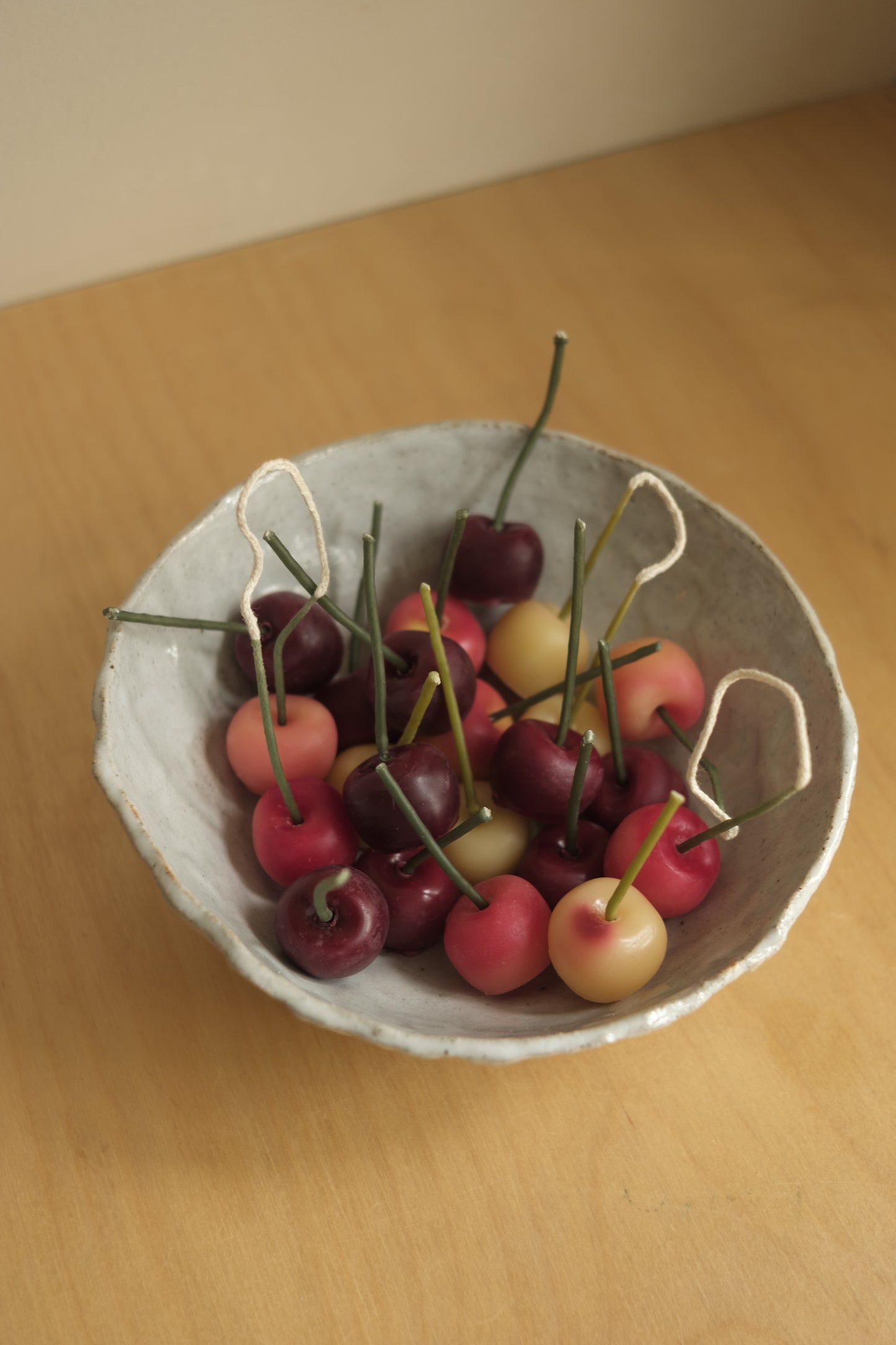 cherry shaped candle