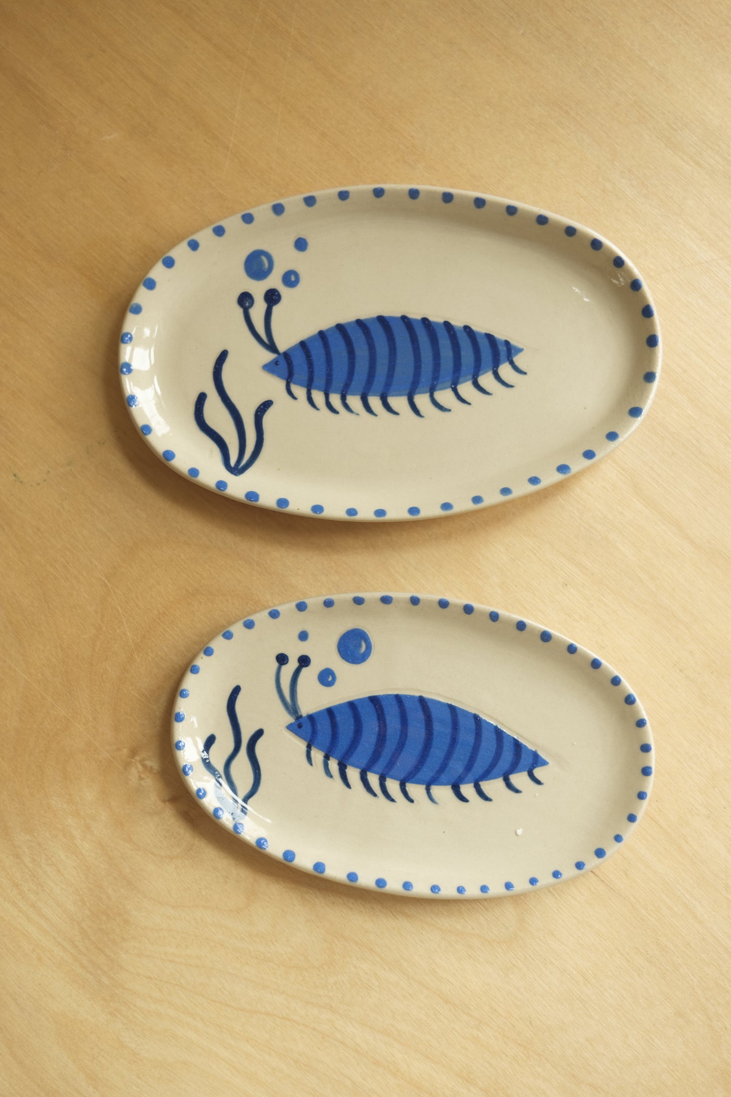 aquatic creatures oval mini plate
