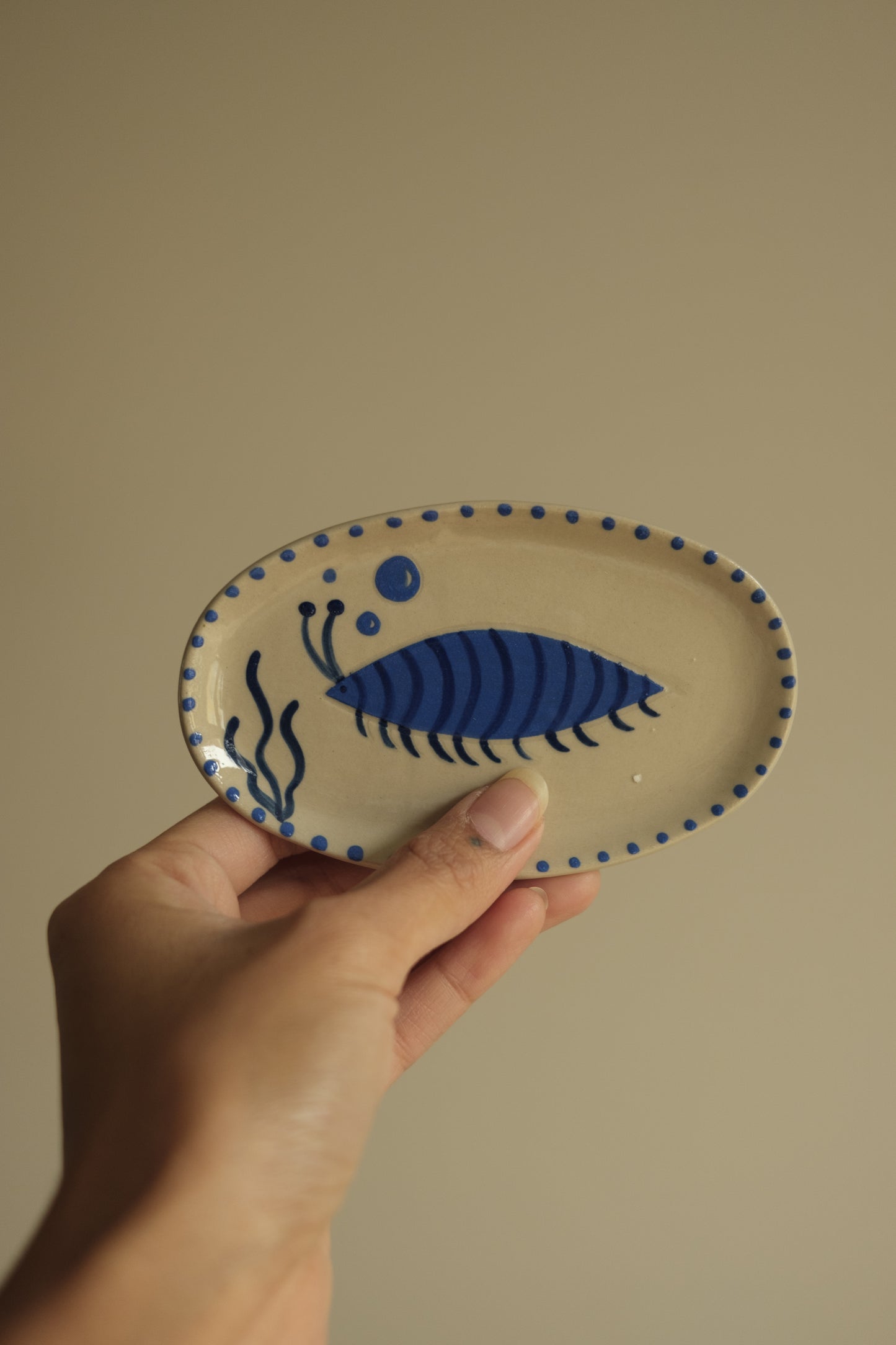 aquatic creatures oval mini plate