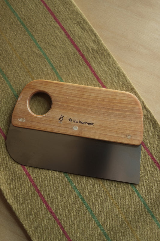 dough scraper in oiled birch wood