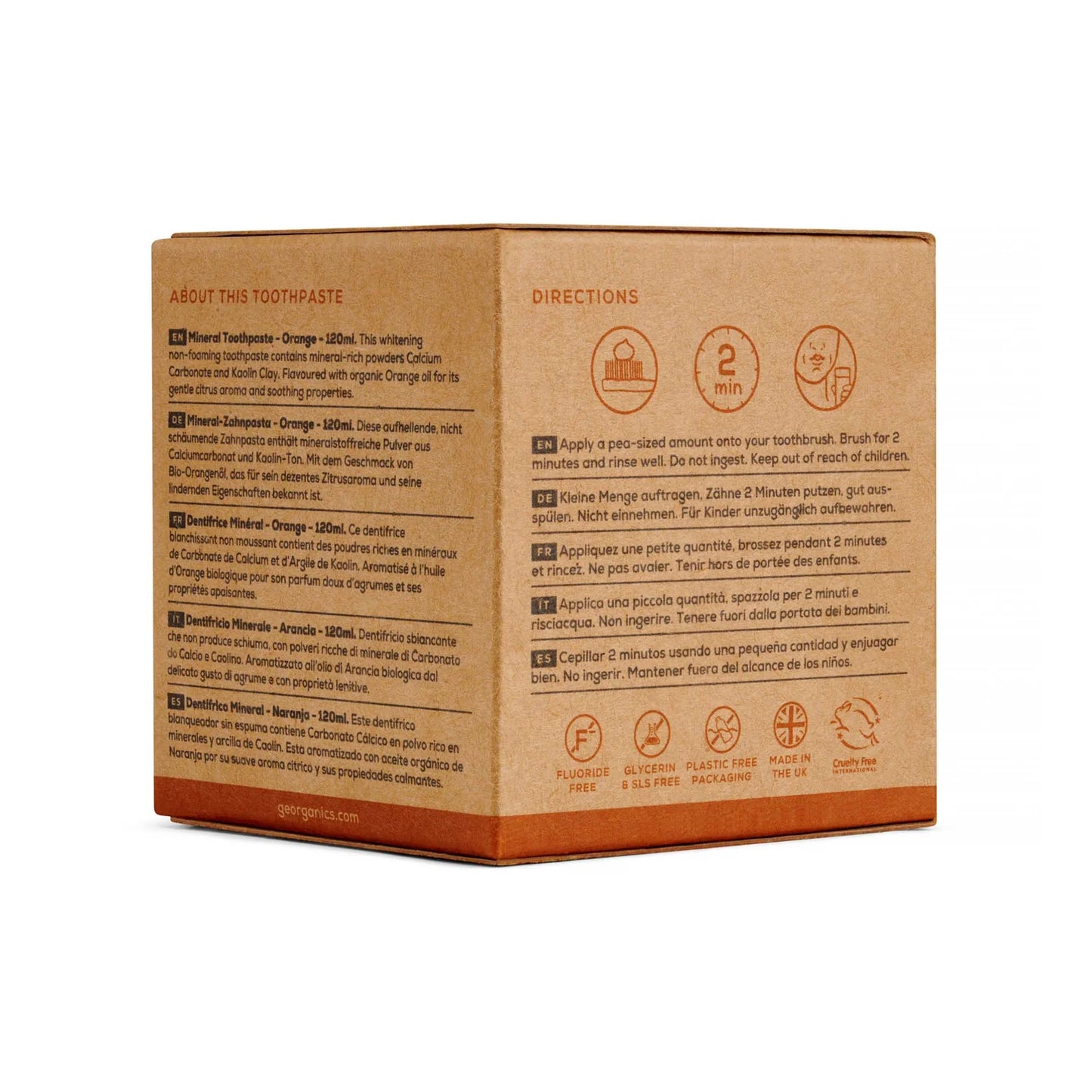 orange mineral toothpaste