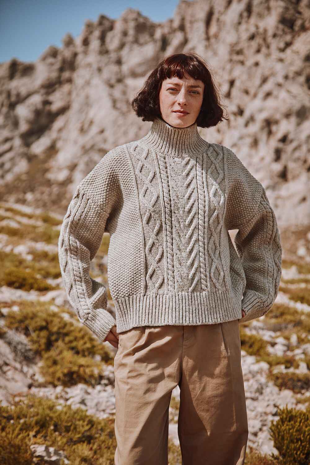pre-order: gwenaelle merino wool turtleneck sweater