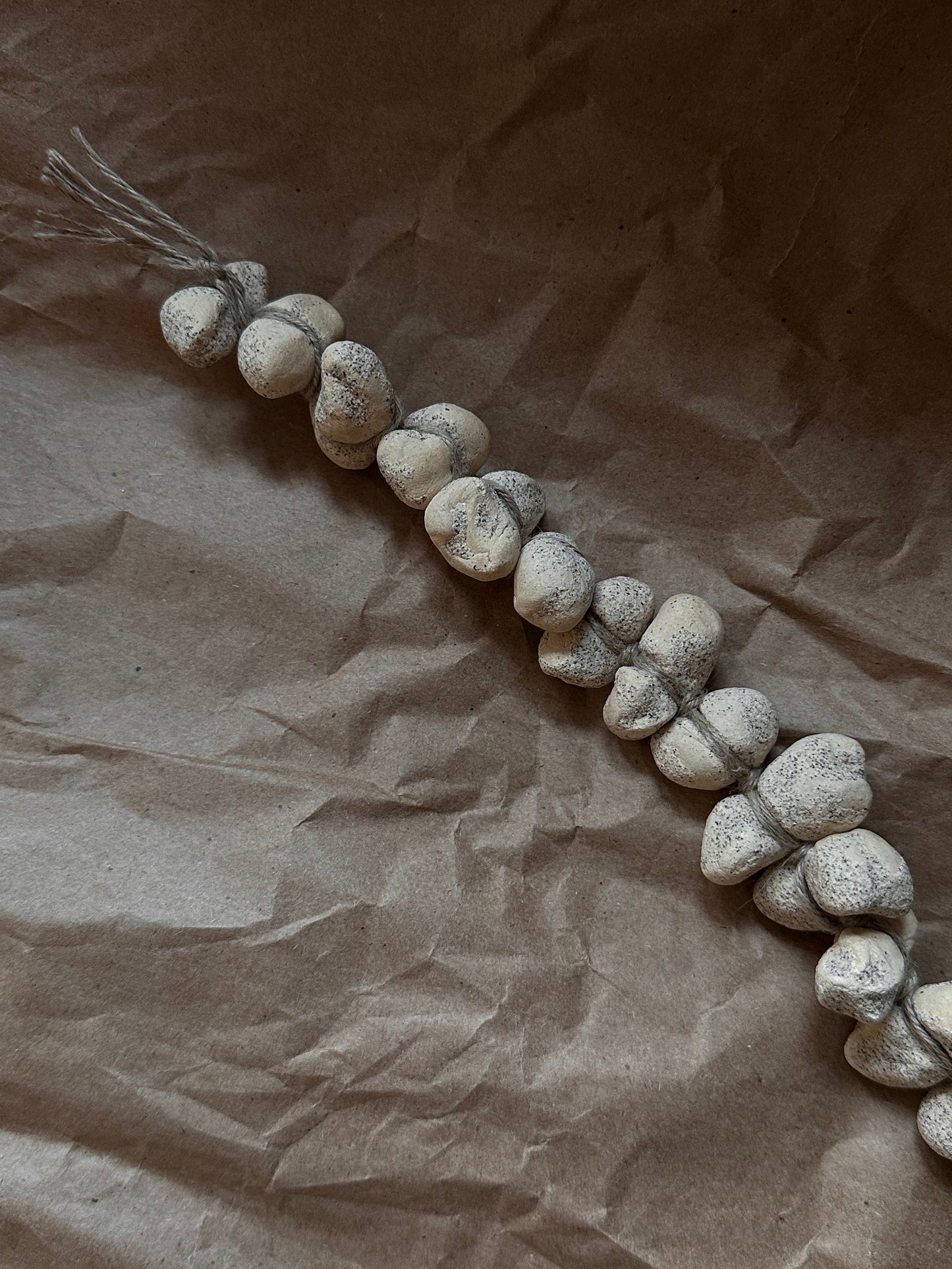 27 inch gathered earth artifact strand