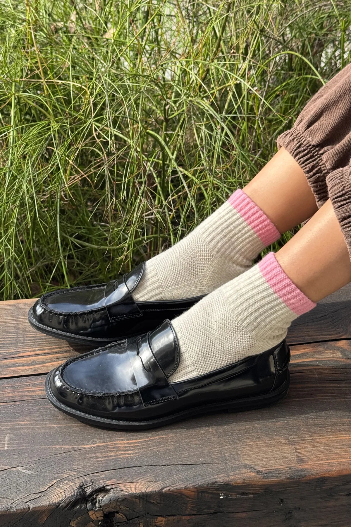 color block girlfriend socks