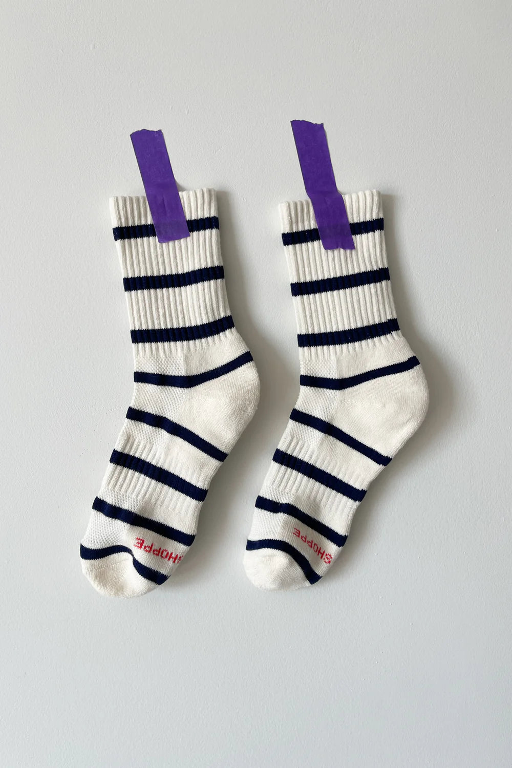 striped boyfriend socks