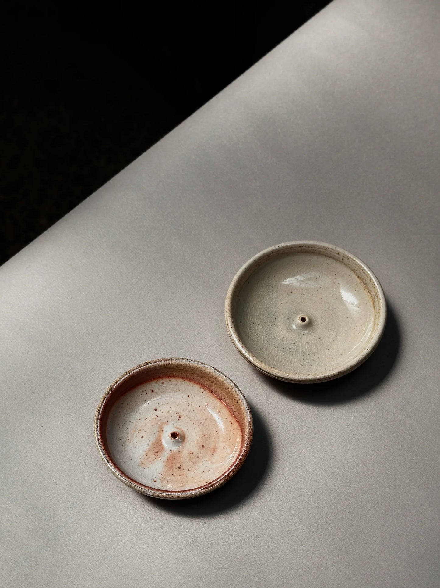 stoneware incense stick holder