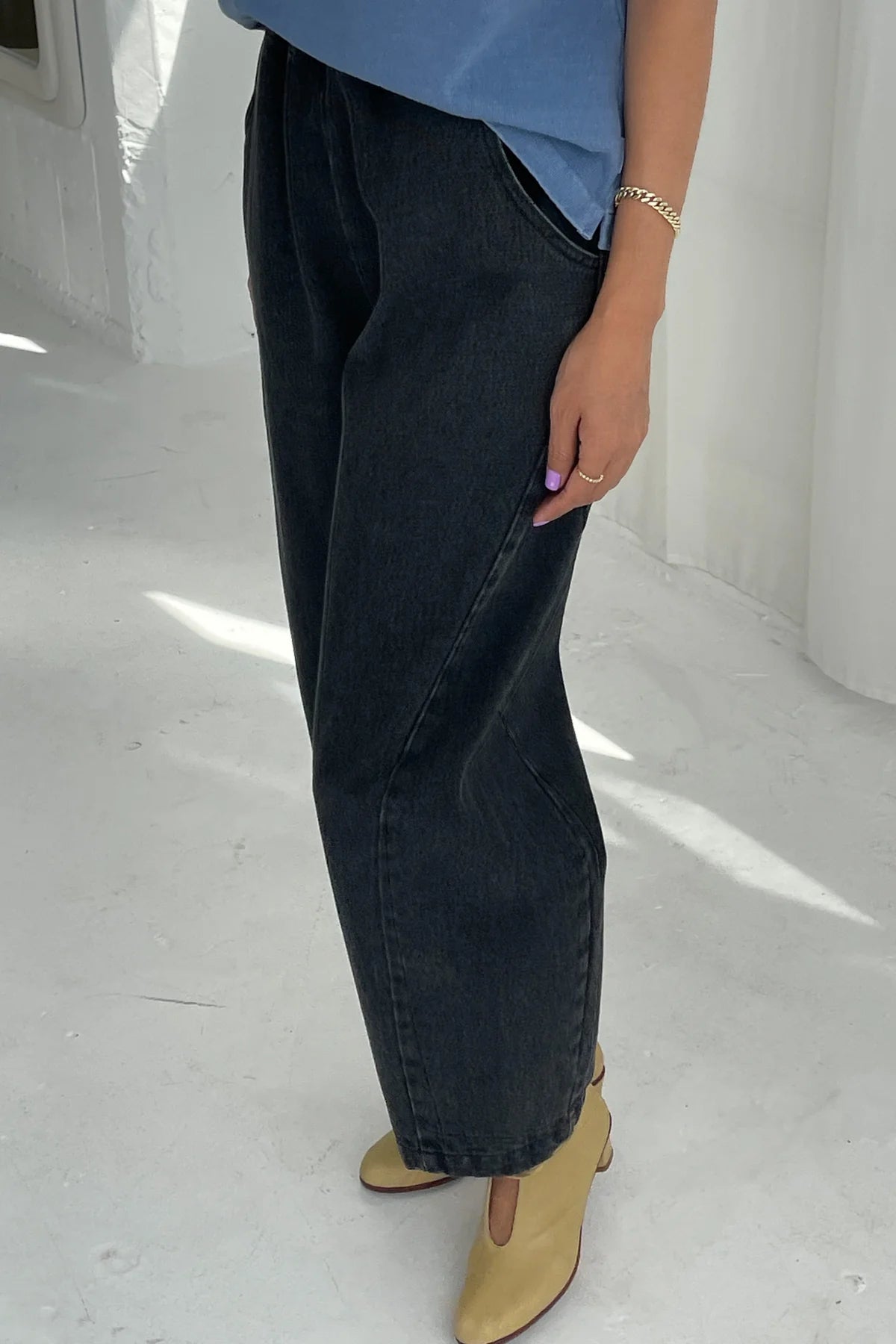 arc pants - black denim