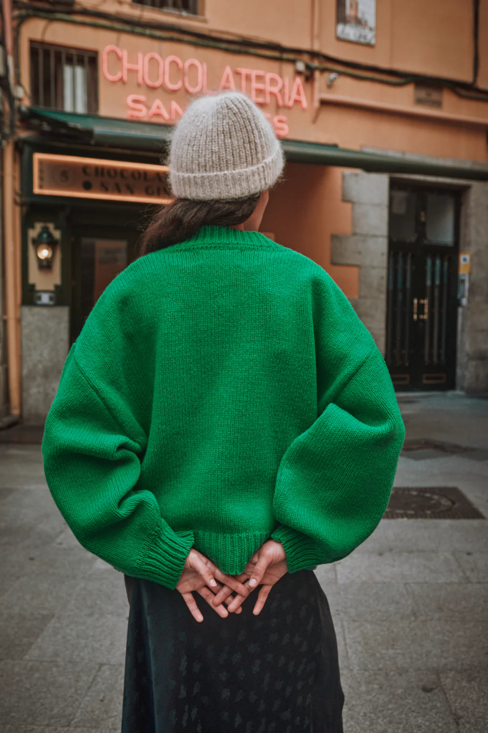 pre-order: luna batwing cardigan in merino wool