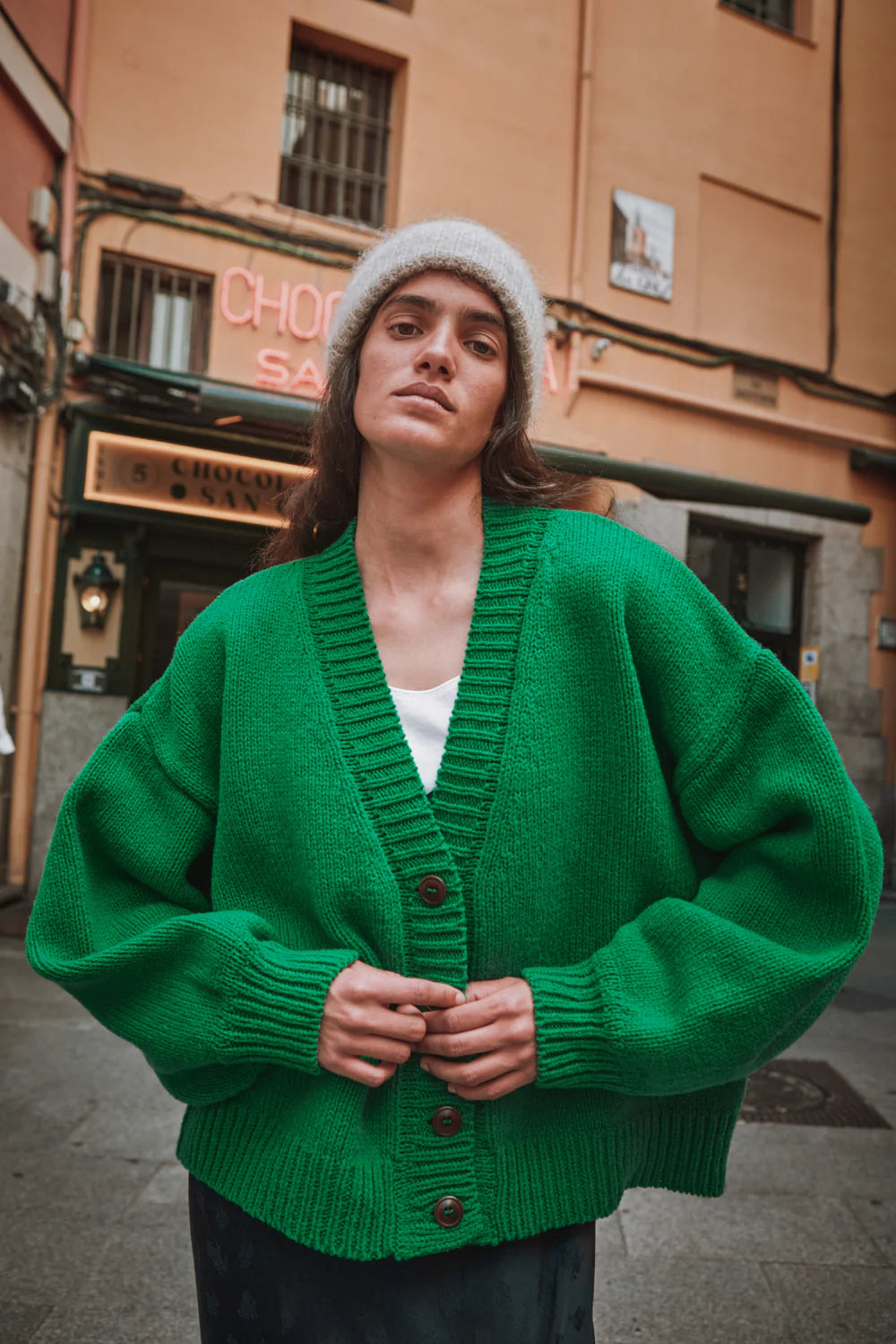 pre-order: luna batwing cardigan in merino wool