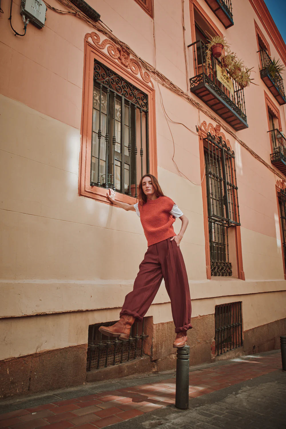 pre-order: maia sleeveless sweater in merino wool