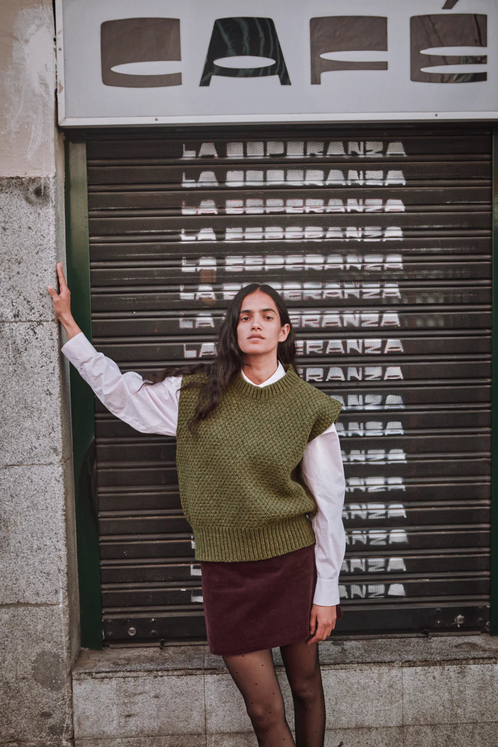 pre-order: maia sleeveless sweater in merino wool