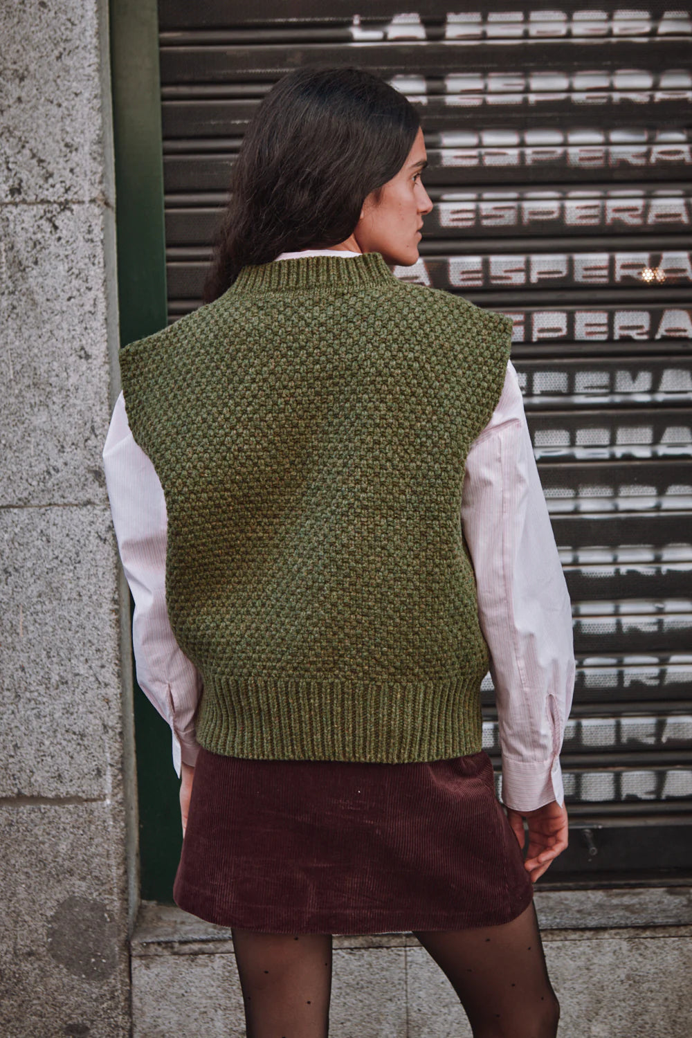 pre-order: maia sleeveless sweater in merino wool