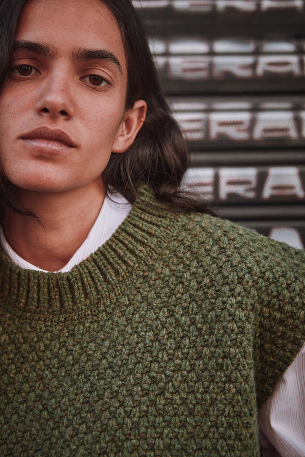 pre-order: maia sleeveless sweater in merino wool
