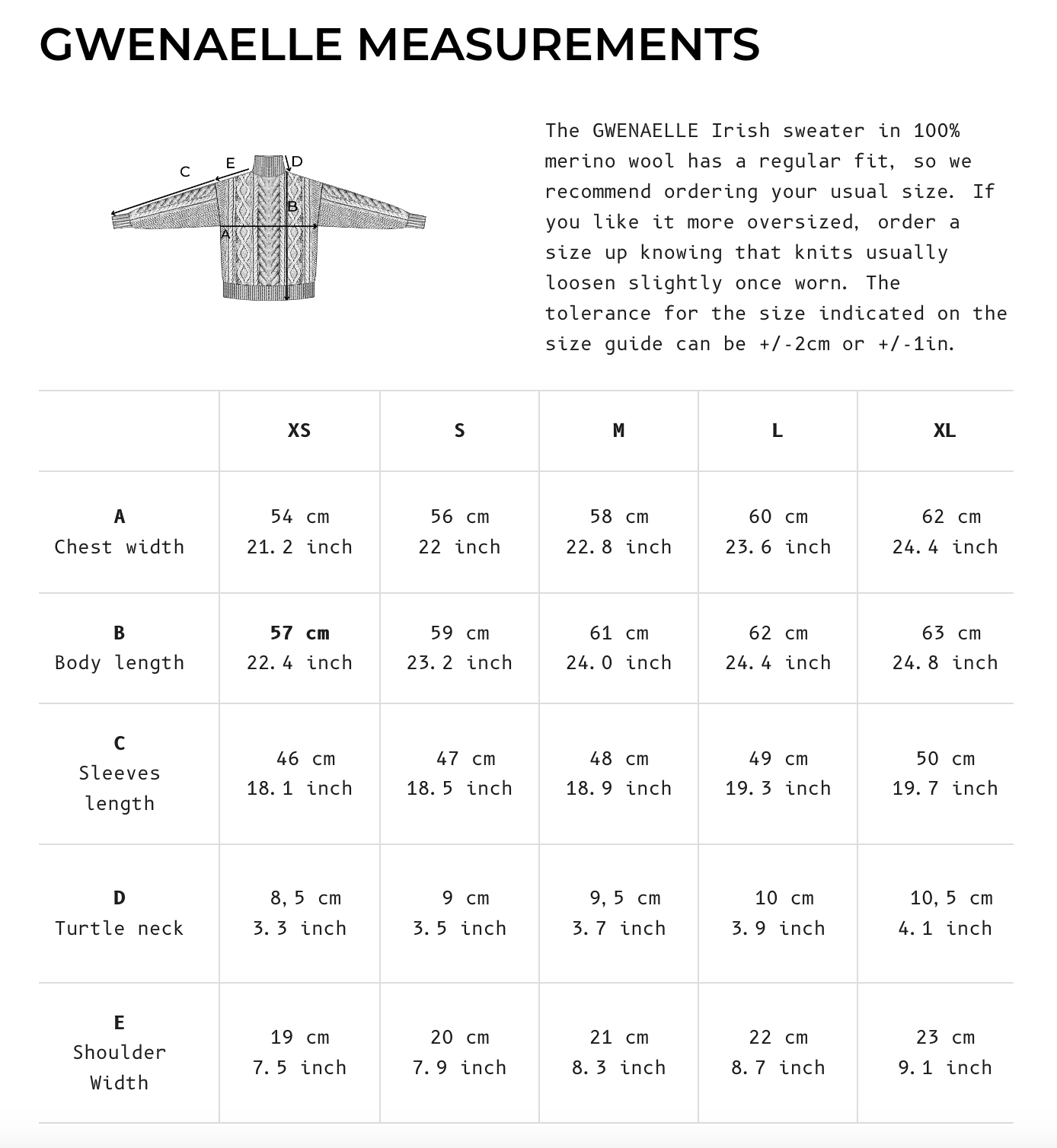 pre-order: gwenaelle merino wool turtleneck sweater