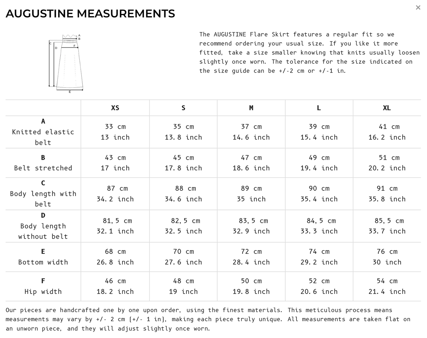 pre-order: augustine long skirt in merino wool