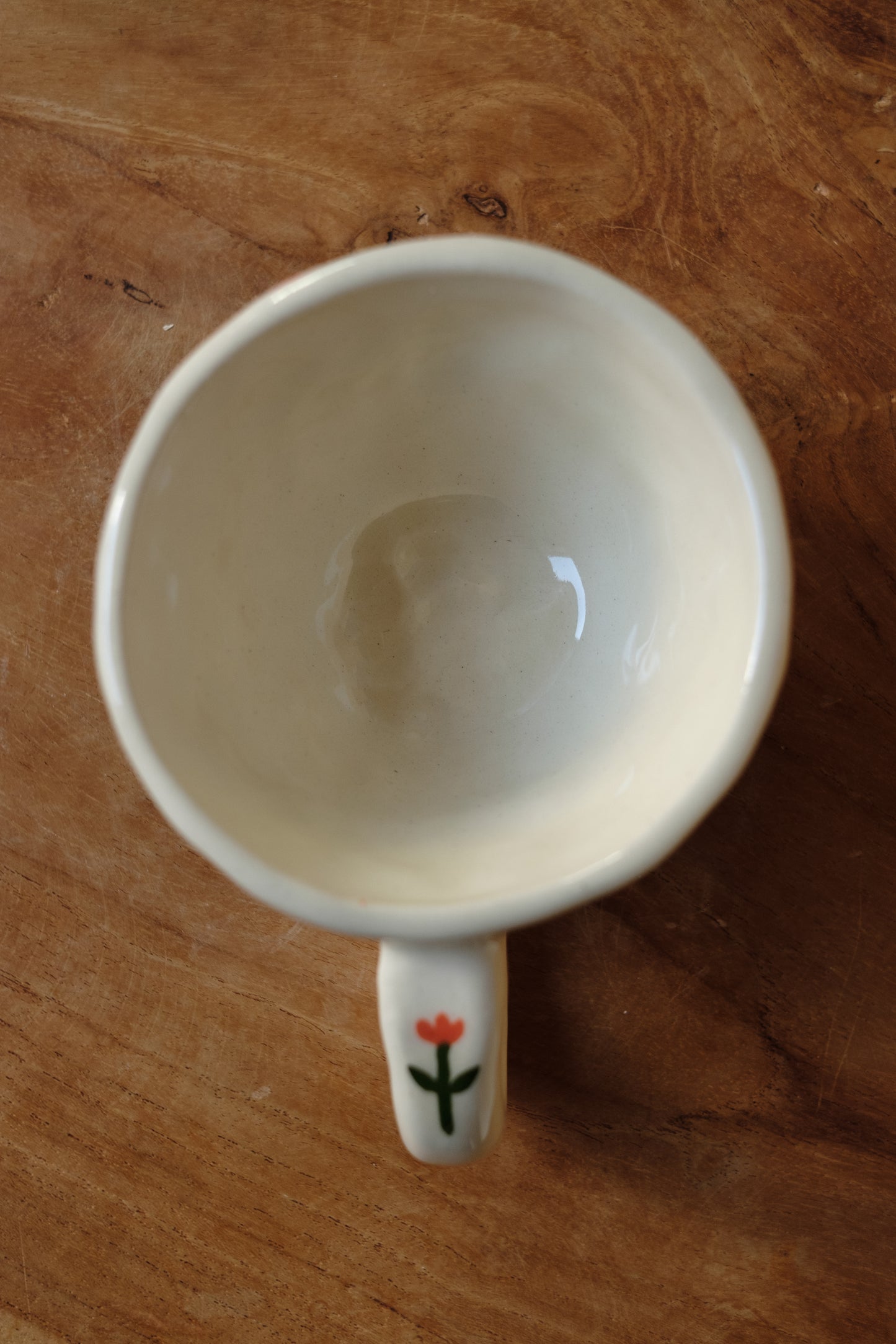 hand-painted people cappuccino mug