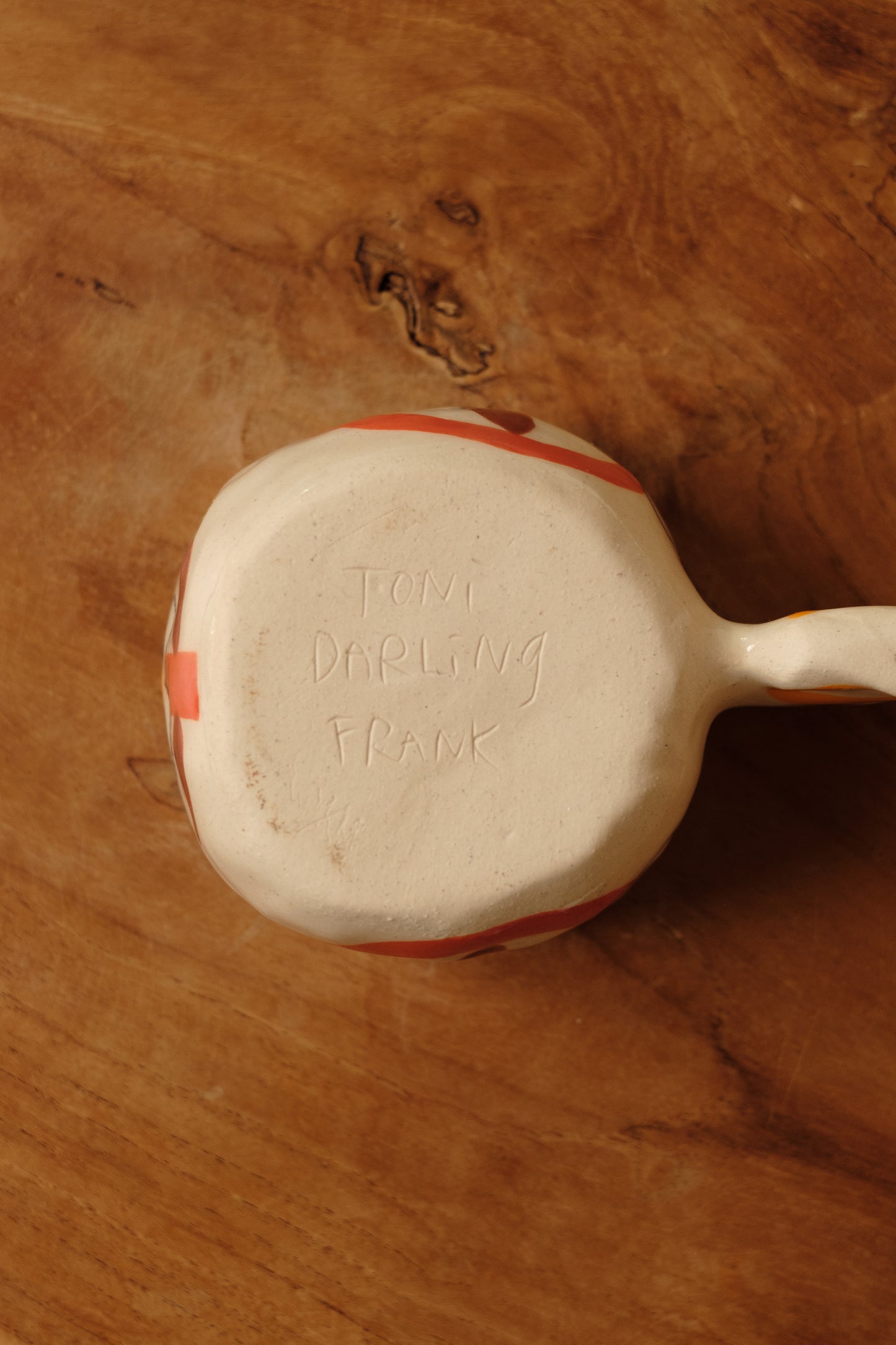 hand-painted full handle art mug