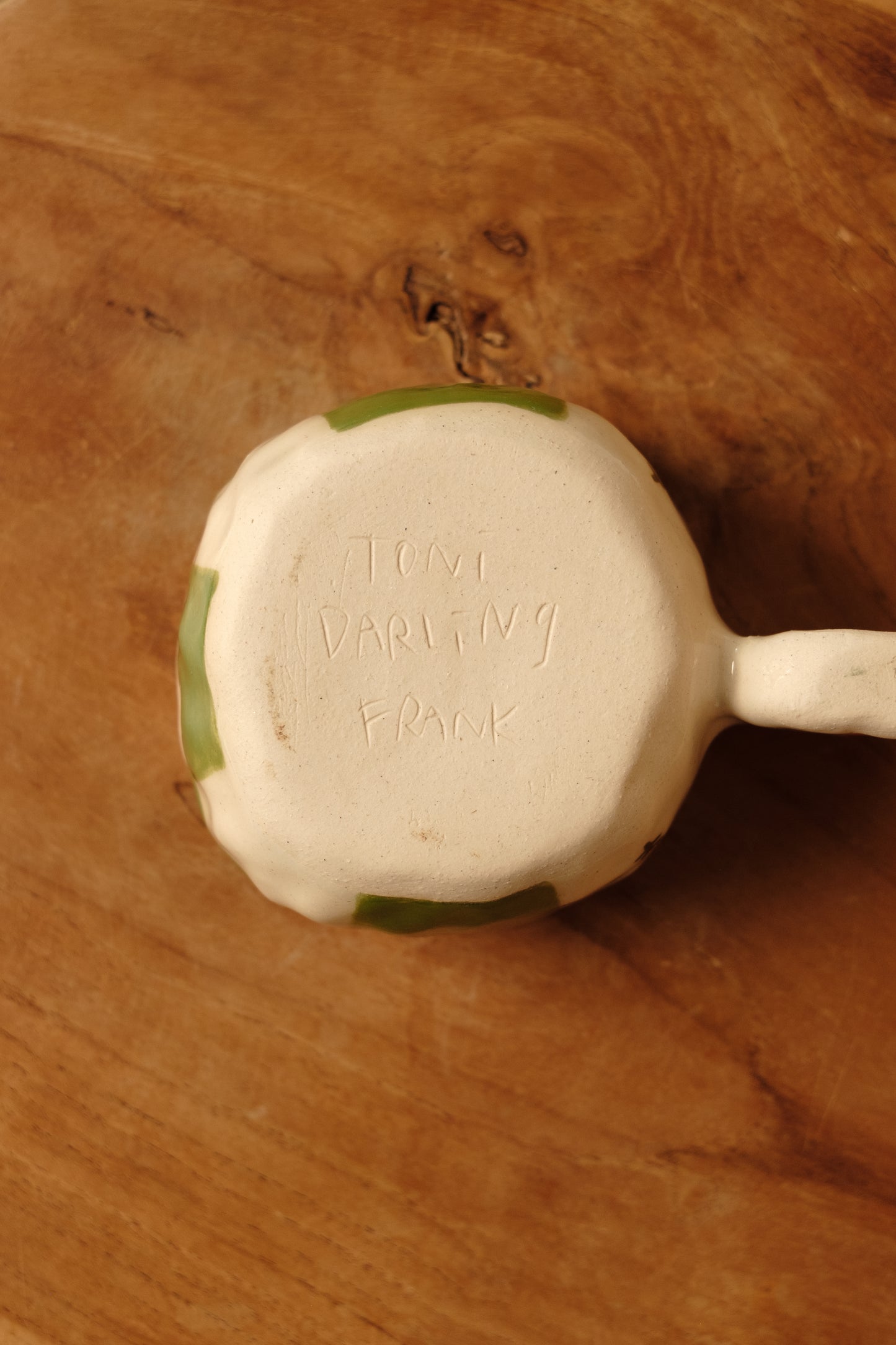hand-painted full handle art mug