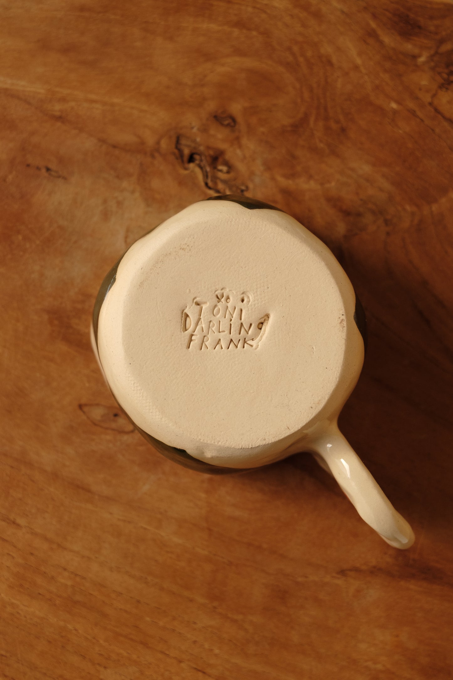 hand-painted full handle art mug