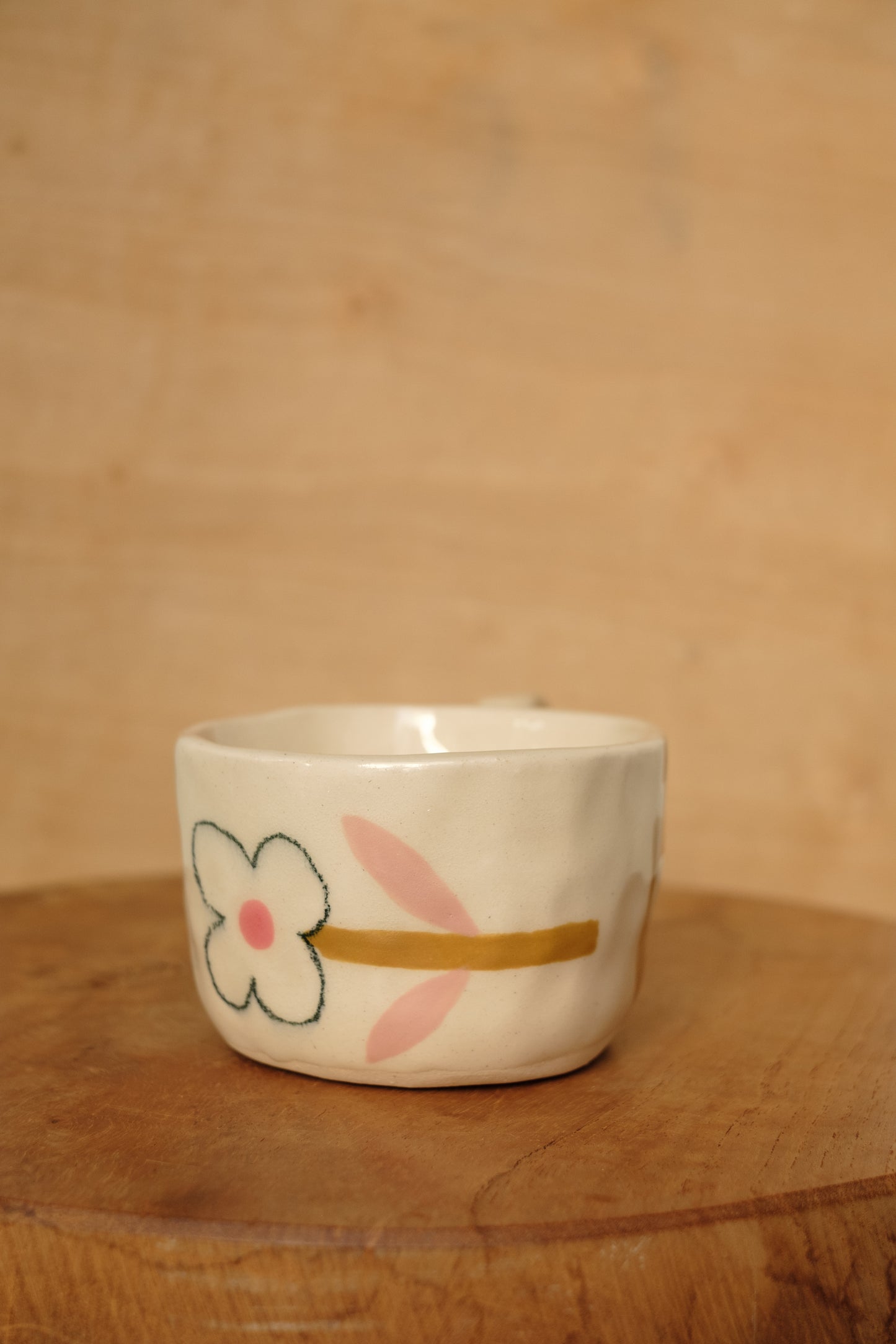 hand-painted full handle art mug