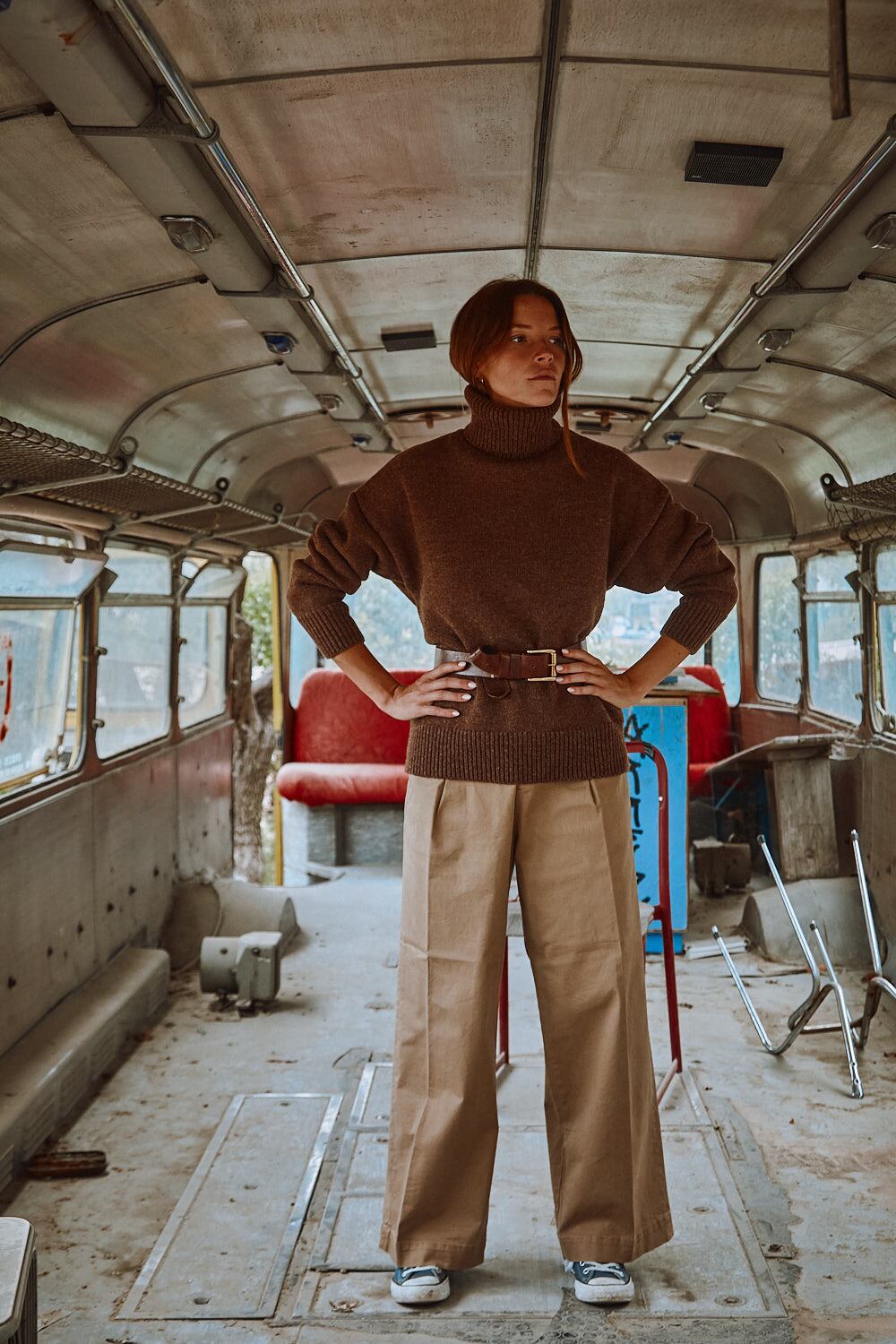 pre-order: therese merino wool turtleneck sweater