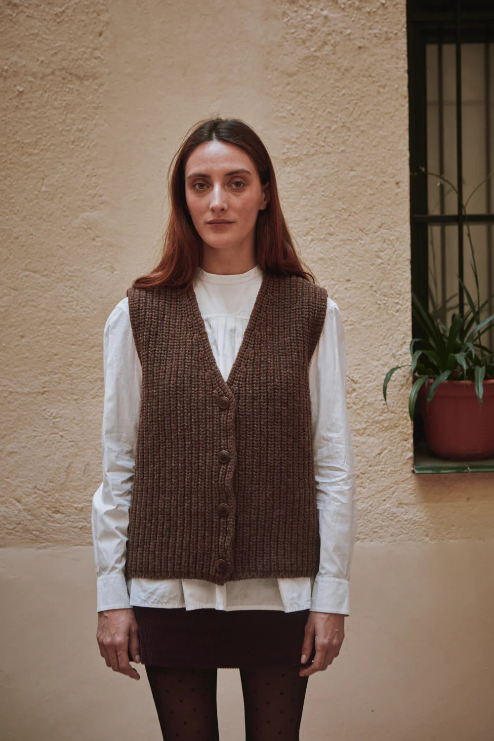pre-order: vera knit vest in merino wool