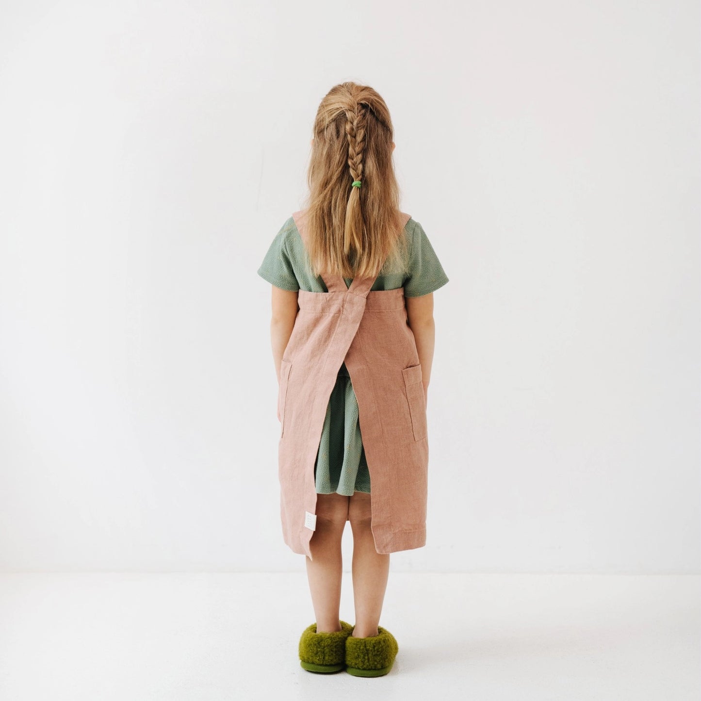 kids linen pinafore apron
