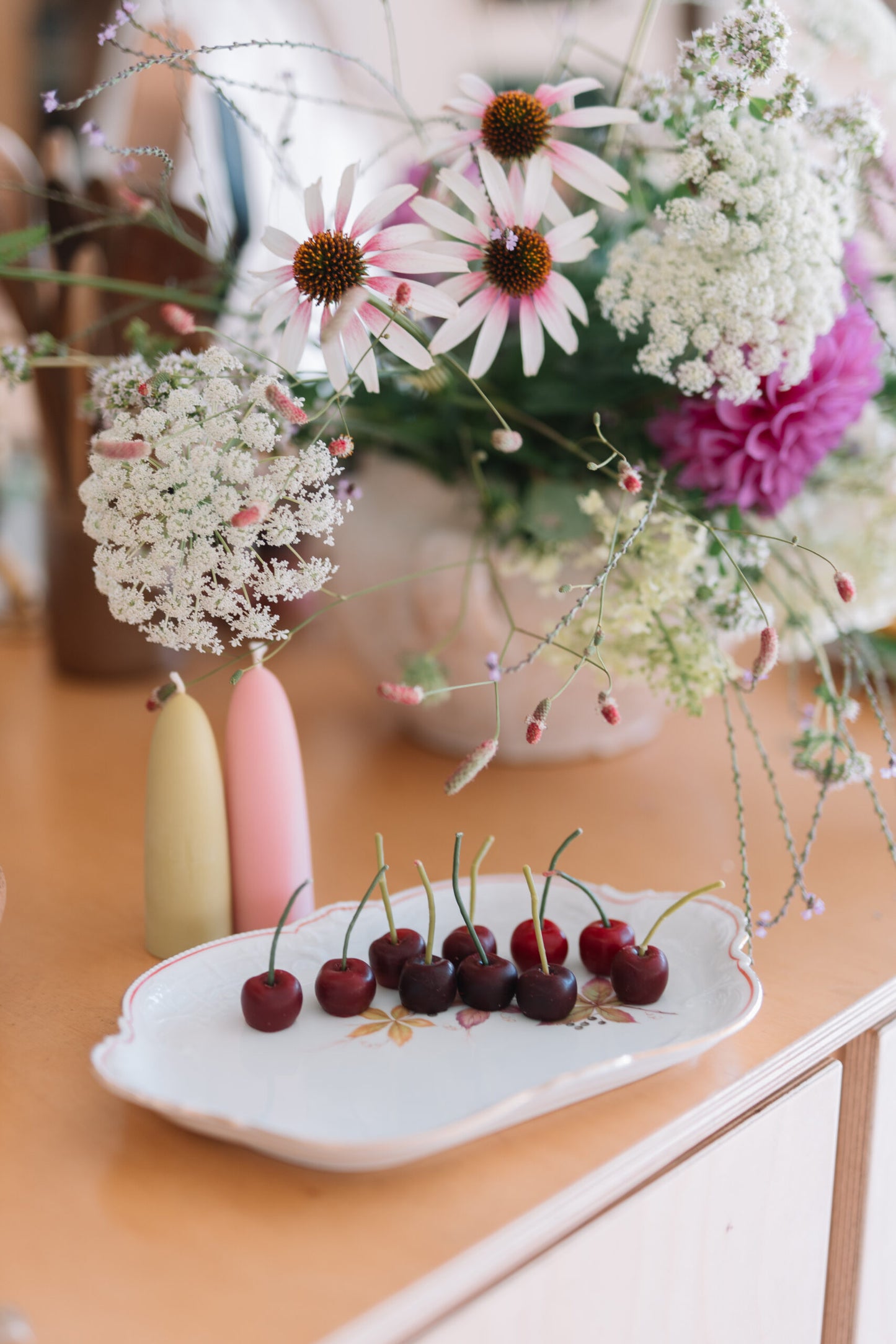 cherry shaped candle