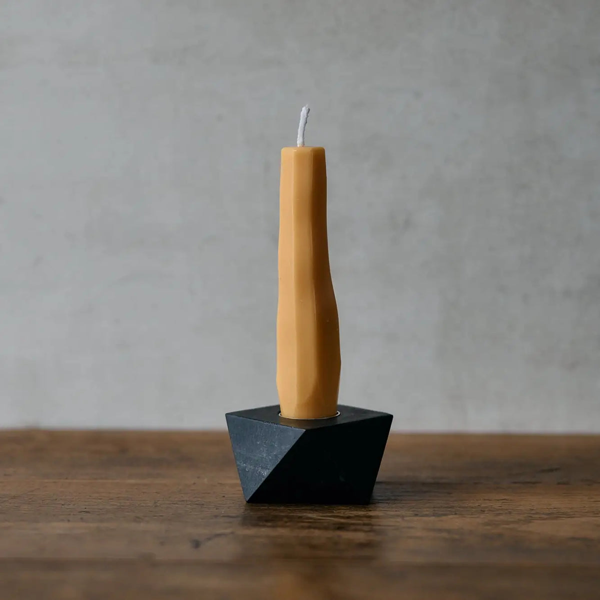 sculptural japanese rice bran wax candles - set of 3
