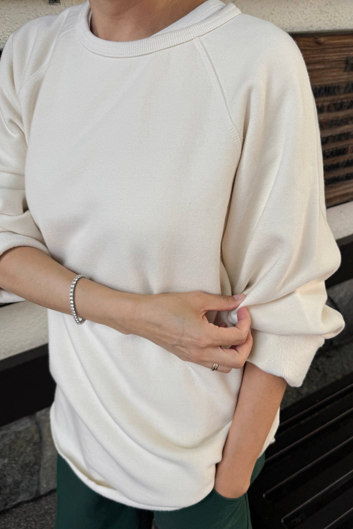 french terry raglan tee - various colors