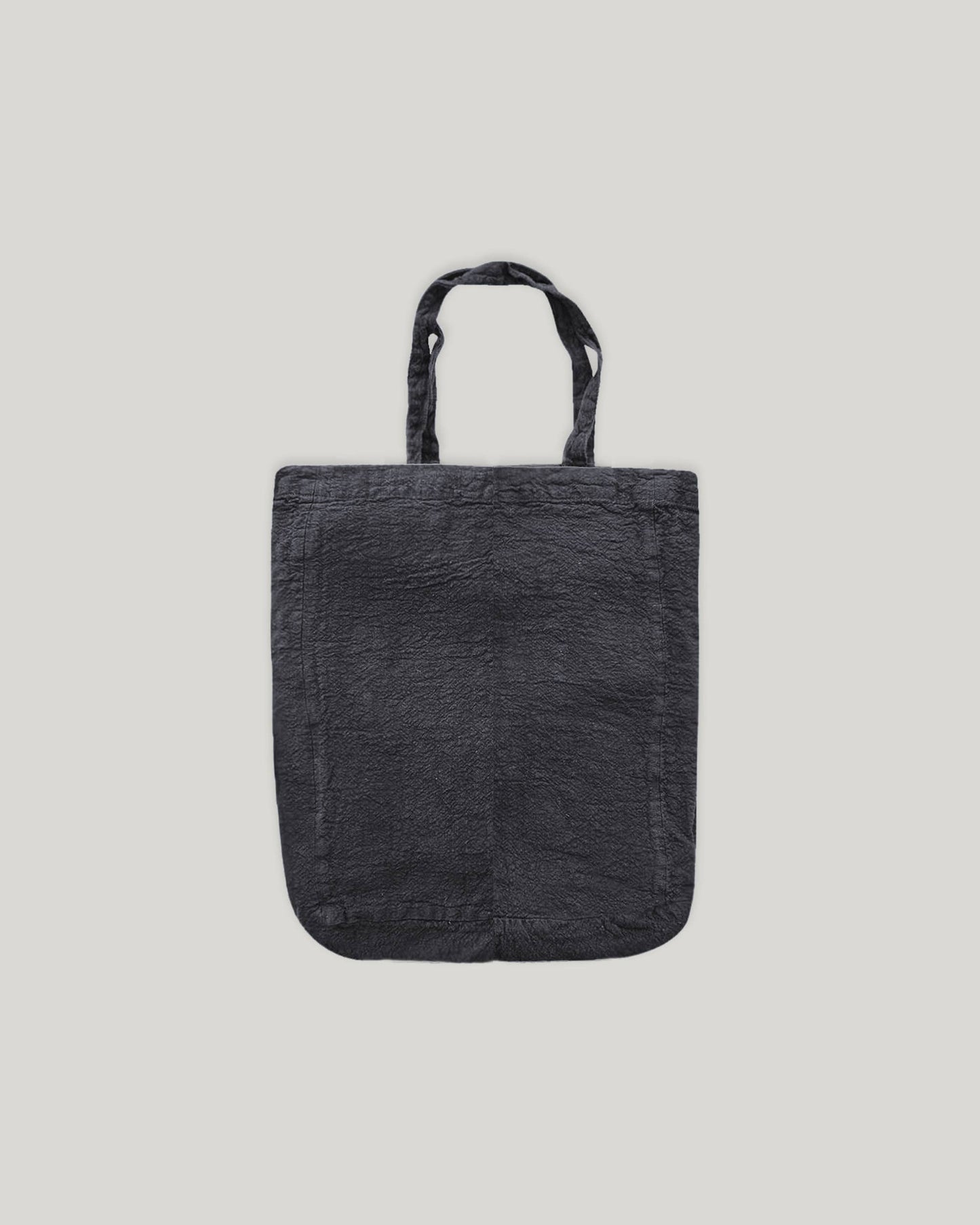 french raw linen tote bag - shopping bag