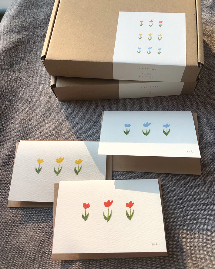 tulips mini card