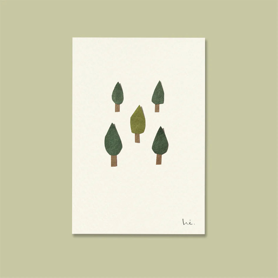 forest postcard