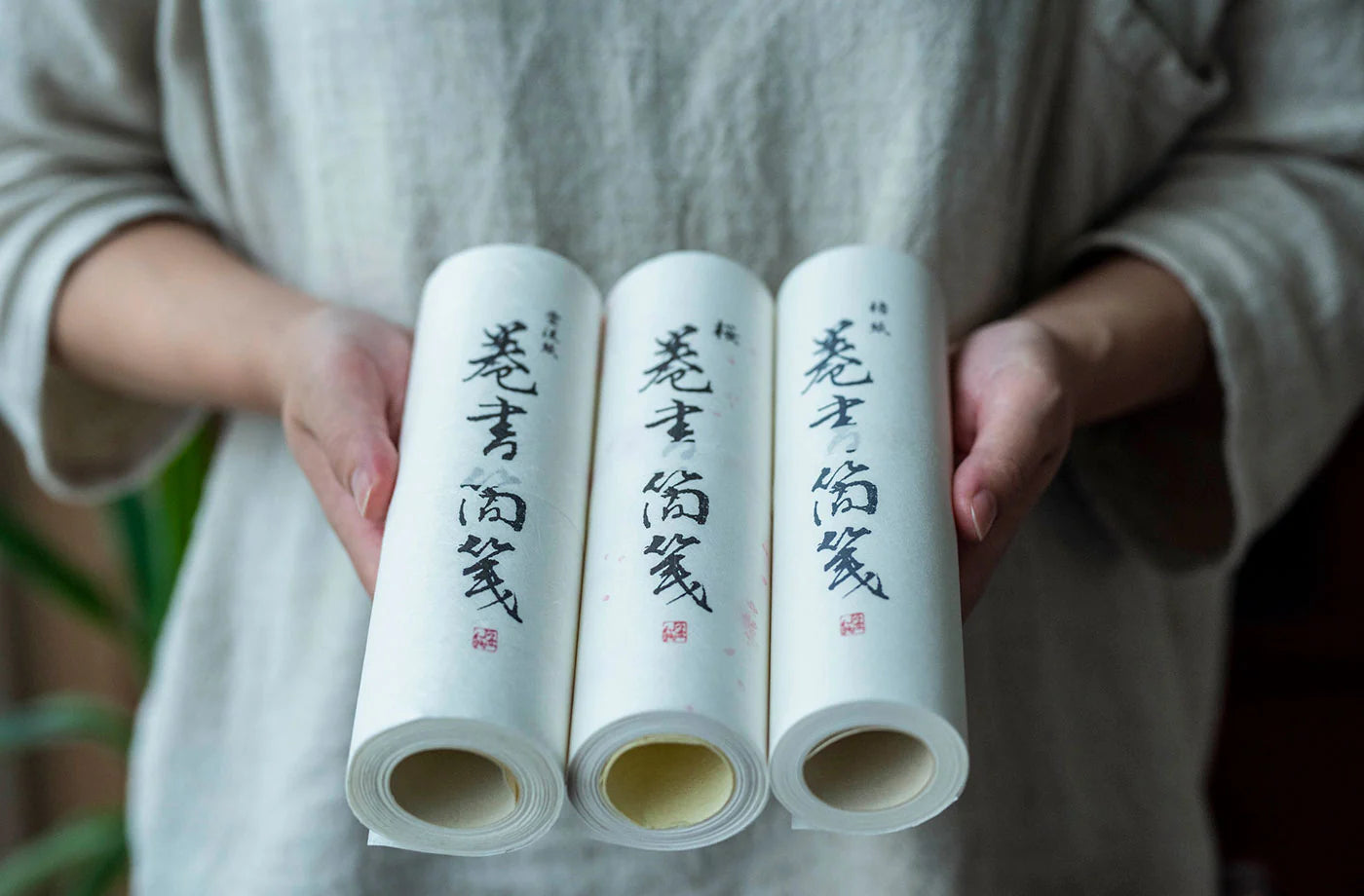 boxed washi scroll sakura
