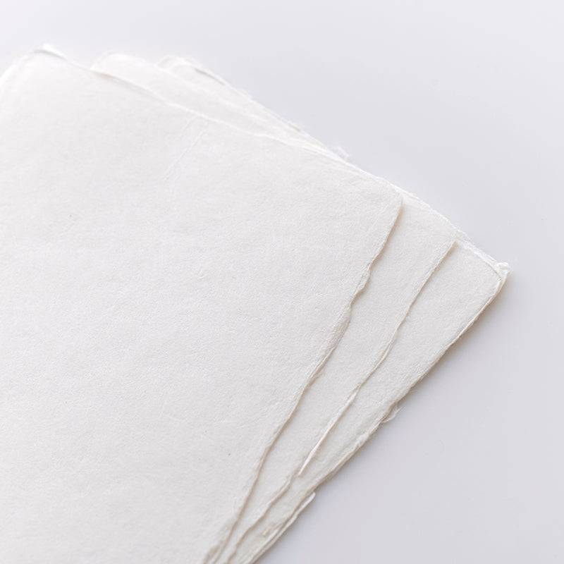 set of 5 thick handmade art postcards