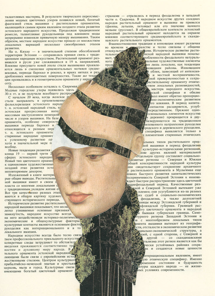 slices - collage art print