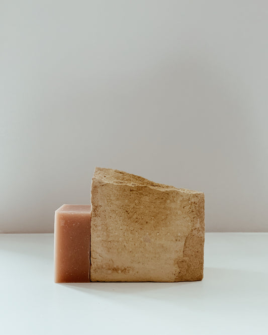 rose clay lavender soap bar