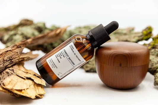 botanical oil treatment: forest bathing