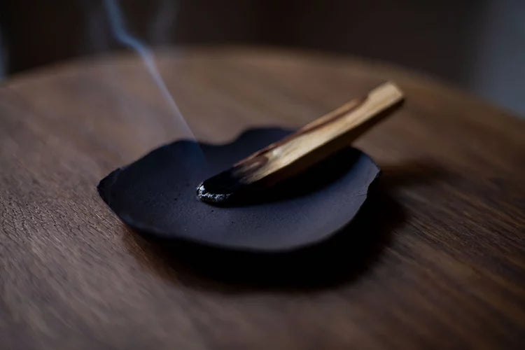 raw smudge/incense plate